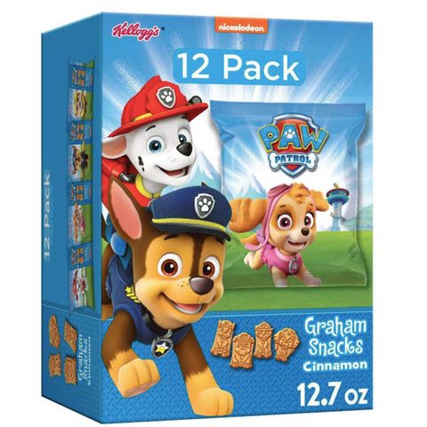 Paw Patrol Grahams Cookies Snacks, 12 Count