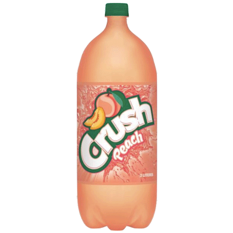 Crush Peach Caffeine-Free Soda, 2 L - Water Butlers