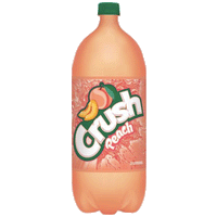 Crush Peach Caffeine-Free Soda, 2 L - Water Butlers