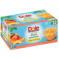 Dole Fruit Bowls, Diced Peaches, 12 Ct - Water Butlers