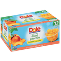 Dole Fruit Bowls, Diced Peaches, 12 Ct