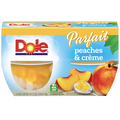 Dole Fruit Bowls, Parfait Peaches & Creme, 4 Cups