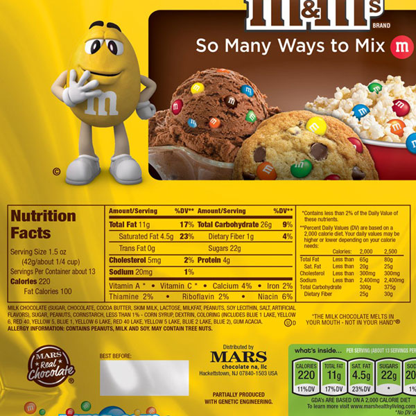 M&M'S Peanut Butter Milk Chocolate Candy Family Size, 17.2 oz - Ralphs