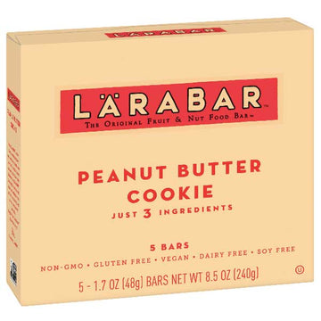 Larabar Gluten Free Bar, Peanut Butter Cookie, 6 Ct
