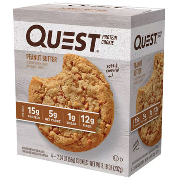 Quest Protein Cookie, Peanut Butter, 4 Ct