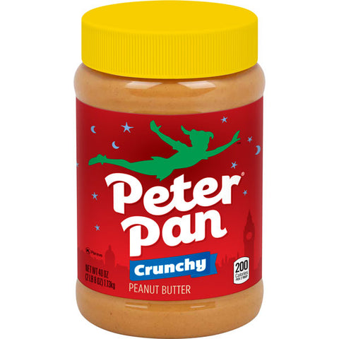 Peter Pan Crunchy Peanut Butter, Chunky Peanut Butter, 40 Oz