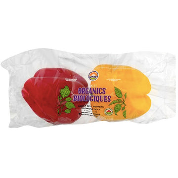 Sunset Organic Sweet Bell Peppers, 2 Ct