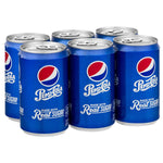 Pepsi Real Sugar Mini Soda Cans, 7.5 Fl. Oz., 6 Count
