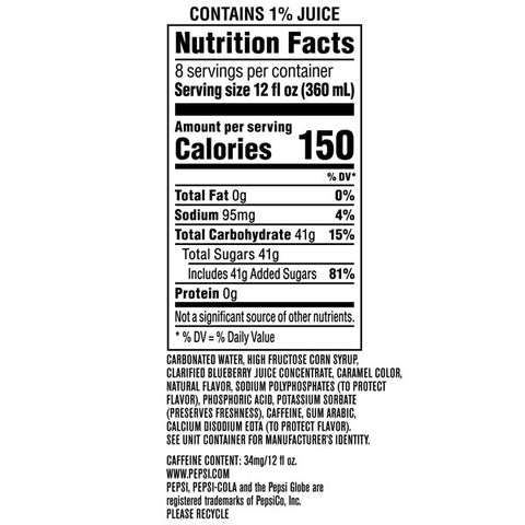 Pepsi Soda, Berry, 12 Fl Oz, 8 Count