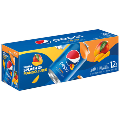 Pepsi Mango Soda, 12 oz Cans, 12 Pack