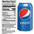 Pepsi Regular 12 fl oz, 24 Pack - Water Butlers