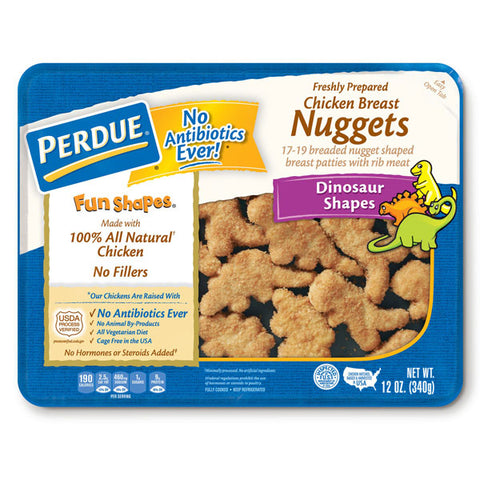 Perdue Breaded Chicken Breast Nuggets Dinosaur Shapes, 12 oz