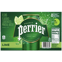 Perrier Lime Sparkling Water, 11.15 fl oz, 8 Ct