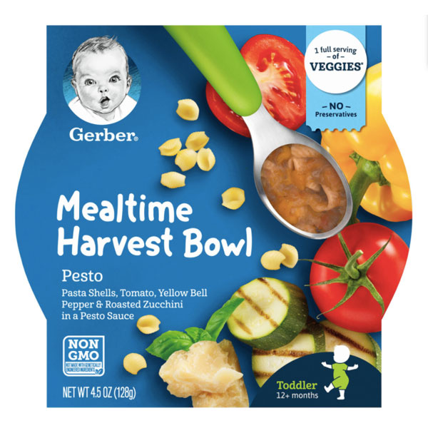 Gerber Mealtime Harvest Bowl Pesto Tray, 4.5oz - Water Butlers