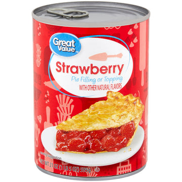 Great Value Strawberry Pie Filling or Topping, 21 oz.