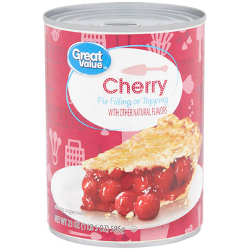 Great Value Cherry Pie Filling or Topping, 21 oz.