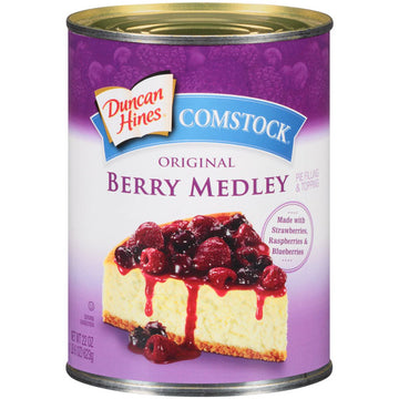 Duncan Hines Comstock Original Berry Medley Pie Filling & Topping, 22 oz.