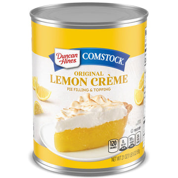 Duncan Hines Comstock Original Lemon Crème Pie Filling and Topping, 21 oz.
