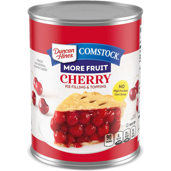 Duncan Hines Comstock More Fruit Cherry Pie Filling and Topping, 21 oz.