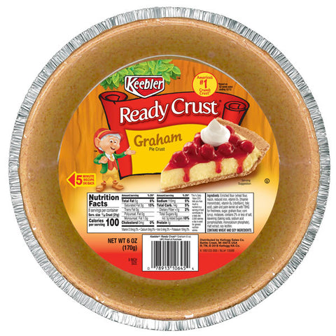 Ready Crust Keebler Graham Pie Shell Crust, 9 Inch Size