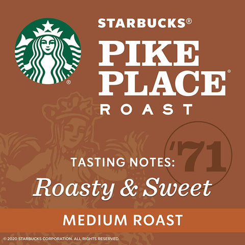 Starbucks Pike Place Medium Roast Ground Coffee, 12 oz