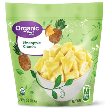 Great Value Organic Pineapple Chunks, 32 oz