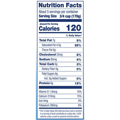 Stonyfield Organic Plain Whole Milk Probiotic Yogurt, 32 oz.