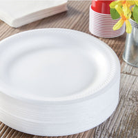 Soak-Proof Foam Lunch Plates, 8 7/8", 150 Count