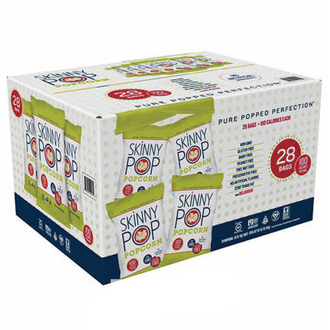 SkinnyPop Original Popcorn Skinny Pack, 28 Count