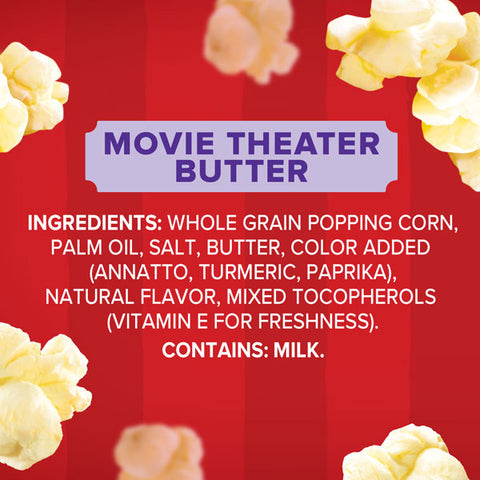 Orville Redenbacher's Movie Theater Butter Microwave Popcorn Tub, 3.29 Oz