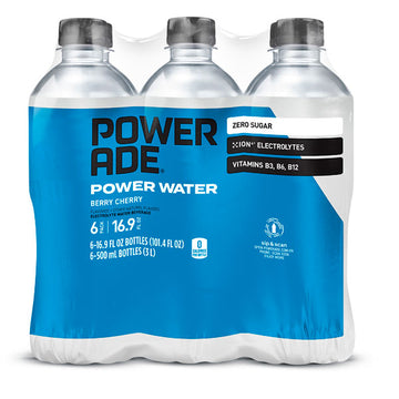 Powerade Water Bottle Carrier, Includes (6) - 32oz Squeeze Bottles