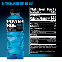 Powerade Mountain Berry Blast, 20 fl oz, 8 Pack