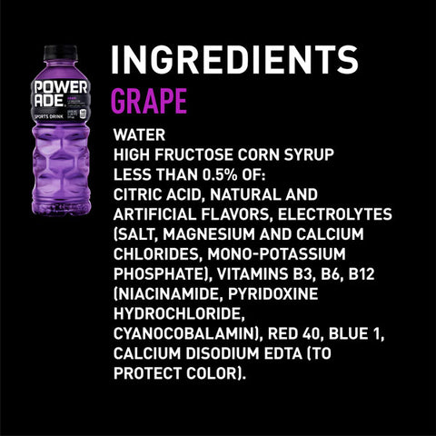 Powerade Grape, 20 fl oz, 8 Pack