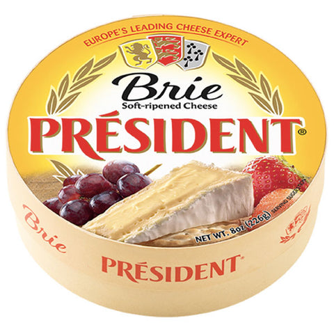 President Brie Soft-Ripened Cheese, 8 oz - Water Butlers