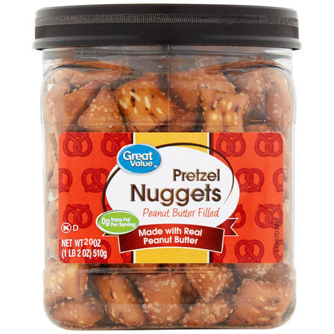 Great Value Peanut Butter Filled Pretzel Nuggets 24 oz.