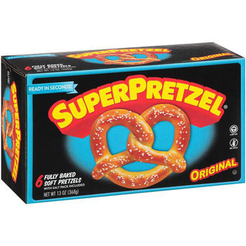 SuperPretzel Soft Pretzels Baked, 6 Count