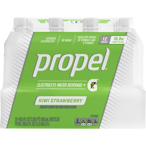 Propel Electrolyte Water, Kiwi Strawberry, 16.9 oz, 12 Count