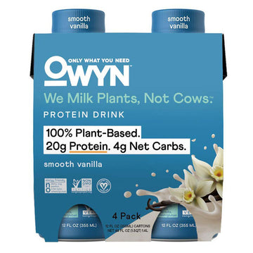 OWYN Protein Shake, Vanilla, 4.6 fl oz, 4 Count