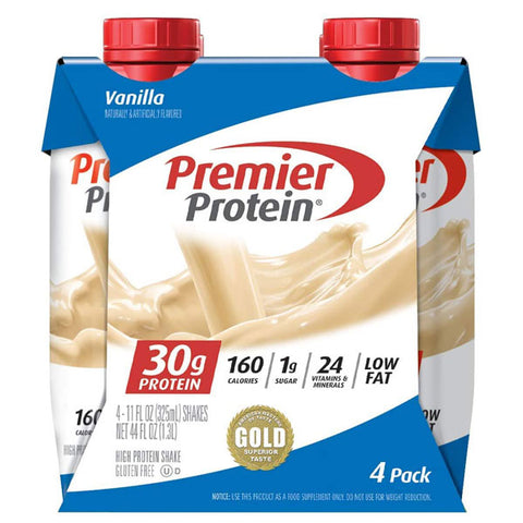 Premier Protein High Protein Shake, Vanilla, 4 Pack