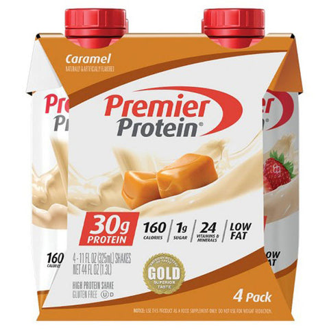 Premier Protein High Protein Shake, Caramel, 4 Pack