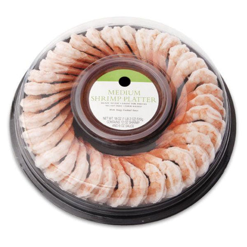 Store Brand Medium Shrimp Platter, Includes Sauce, 18 Oz