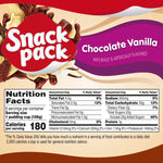 Snack Pack Chocolate Vanilla Pudding Cups, Super Size, 6 Pack