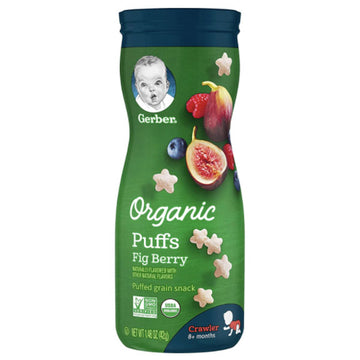 Gerber Organic Puffs Fig Berry 1.48 oz