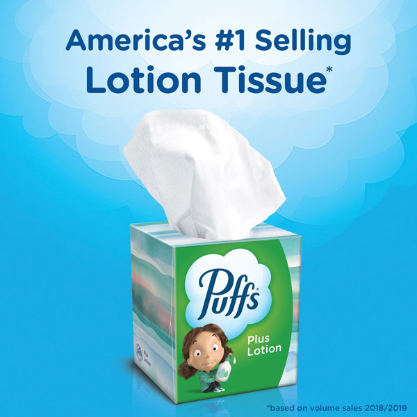Puffs Plus Lotion Facial Tissue, 72 Facial Tissues