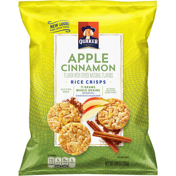 Quaker Gluten-Free Apple Cinnamon Rice Cakes, 7.04 oz.
