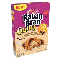 Kellogg's Raisin Bran Crunch Vanilla Almond Family Size 22.2 oz - Water Butlers