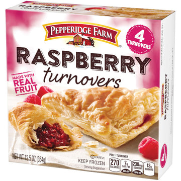 Pepperidge Farm Raspberry Turnovers, 4 Count