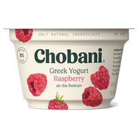 Chobani Greek Yogurt, Rasberry, 5.3oz - Water Butlers