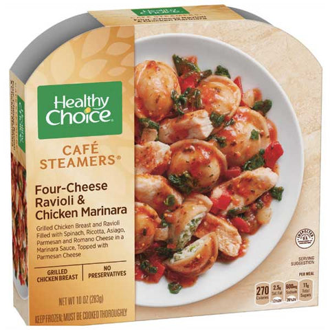 Healthy Choice Four Cheese Ravioli & Chicken Marinara, 10 oz - Water Butlers