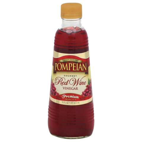 Pompeian Gourmet Red Wine Vinegar, 16 fl oz - Water Butlers